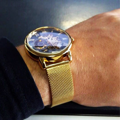 ⏳Zeitlich begrenztes Sonderangebot⌛Skelett-Herrenuhren mit mechanischer Lünette