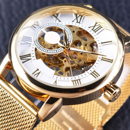 ⏳Zeitlich begrenztes Sonderangebot⌛Skelett-Herrenuhren mit mechanischer Lünette