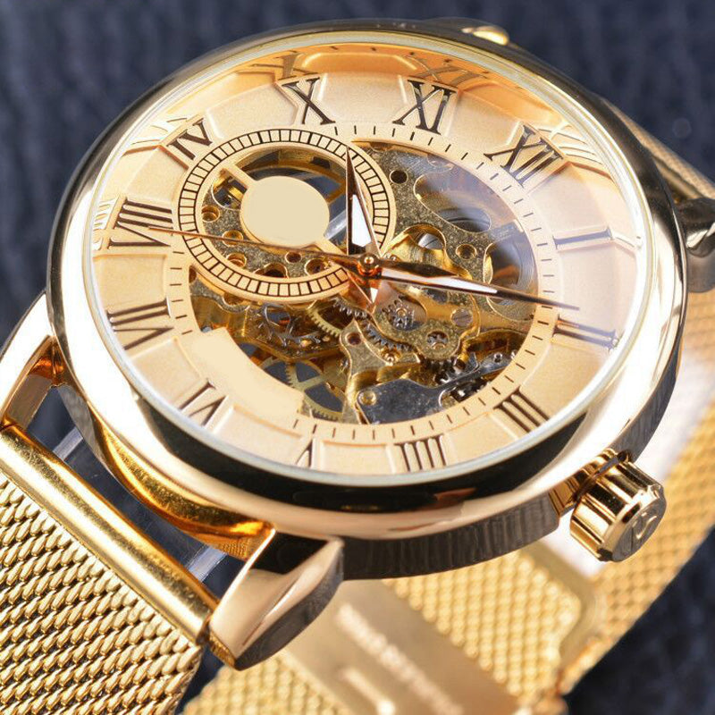 ⏳Zeitlich begrenztes Sonderangebot⌛Skelett-Herrenuhren mit mechanischer Lünette