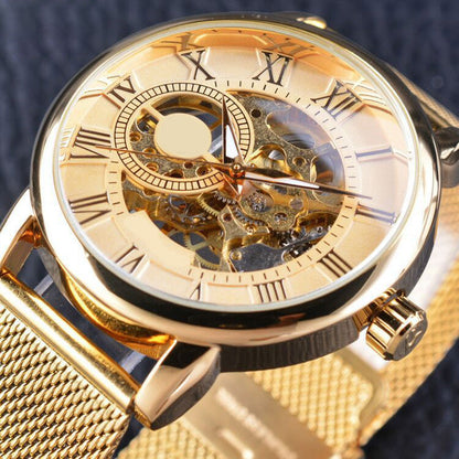 ⏳Zeitlich begrenztes Sonderangebot⌛Skelett-Herrenuhren mit mechanischer Lünette