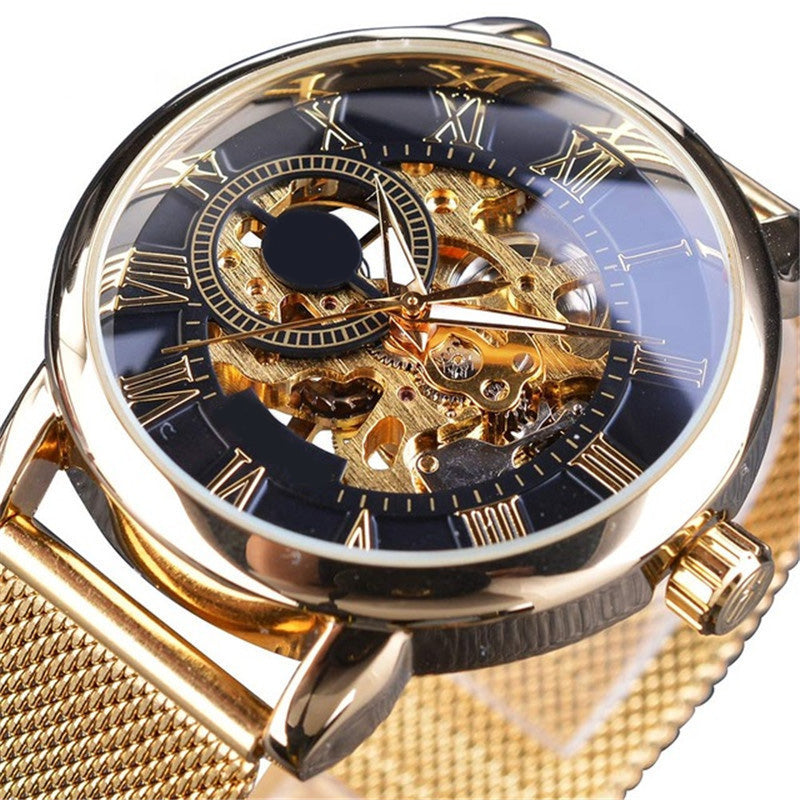 ⏳Zeitlich begrenztes Sonderangebot⌛Skelett-Herrenuhren mit mechanischer Lünette