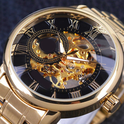 ⏳Zeitlich begrenztes Sonderangebot⌛Skelett-Herrenuhren mit mechanischer Lünette