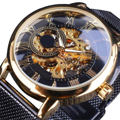 ⏳Zeitlich begrenztes Sonderangebot⌛Skelett-Herrenuhren mit mechanischer Lünette