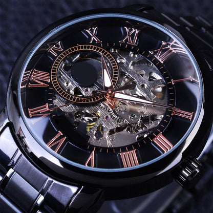 ⏳Zeitlich begrenztes Sonderangebot⌛Skelett-Herrenuhren mit mechanischer Lünette