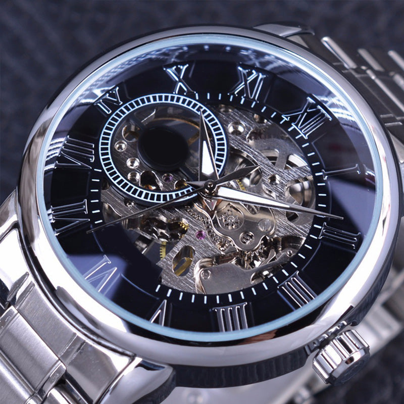 ⏳Zeitlich begrenztes Sonderangebot⌛Skelett-Herrenuhren mit mechanischer Lünette