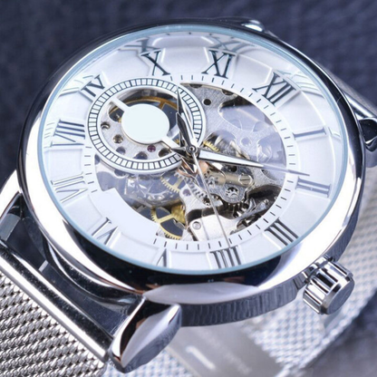 ⏳Zeitlich begrenztes Sonderangebot⌛Skelett-Herrenuhren mit mechanischer Lünette