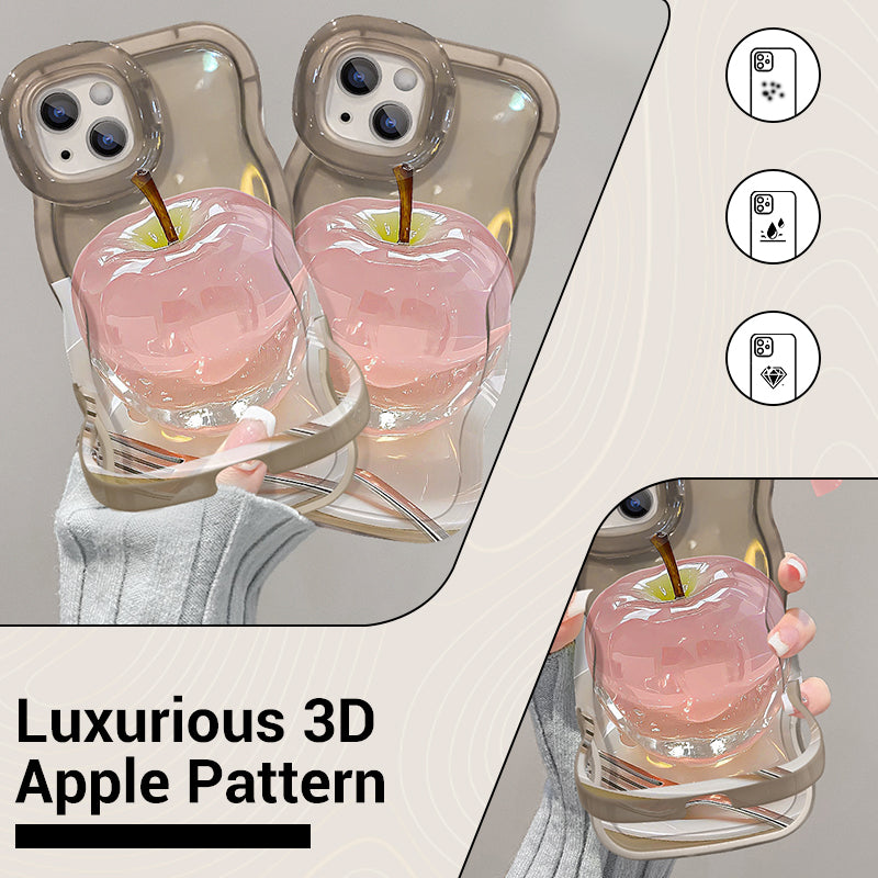 🍏🍎Transparente Handyhülle mit Apfelmuster für iPhone 16-12 Serie