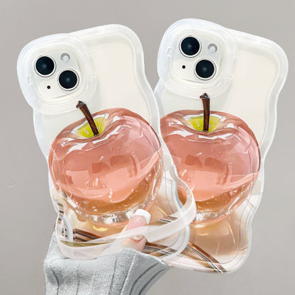 🍏🍎Transparente Handyhülle mit Apfelmuster für iPhone 16-12 Serie