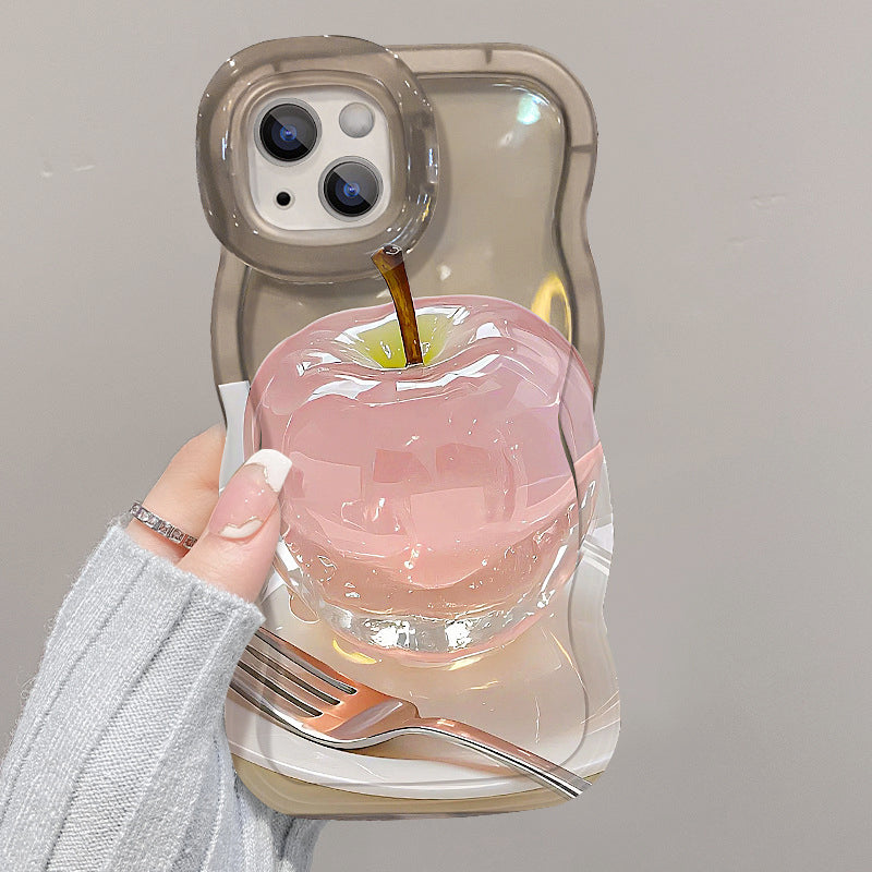 🍏🍎Transparente Handyhülle mit Apfelmuster für iPhone 16-12 Serie