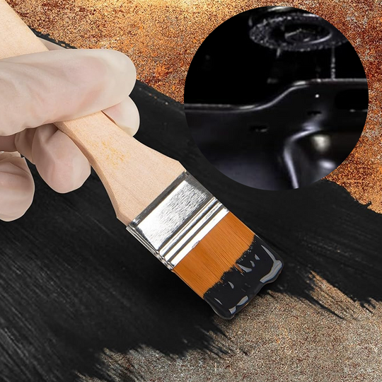 LIMITED TIME 50% OFF⚡Rust Converter Metallic Paint – One coat stops rust, no sanding, no fumes. Dries to a sleek metal finish. Perfect for garden tools &amp; gates. 🔨🛡️