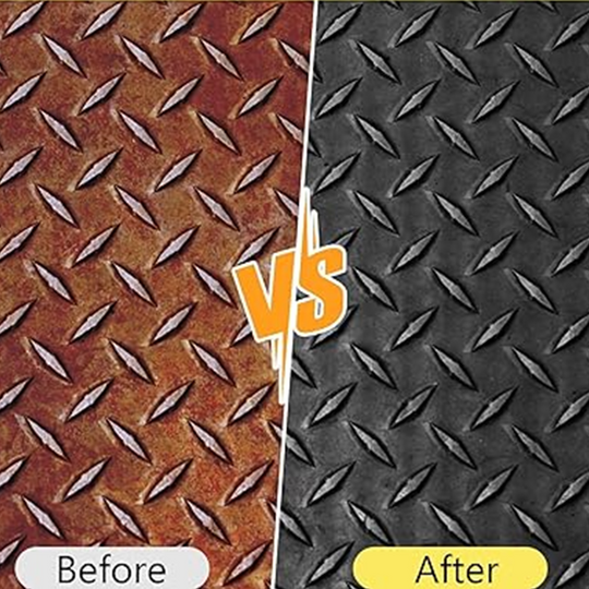 LIMITED TIME 50% OFF⚡Rust Converter Metallic Paint – One coat stops rust, no sanding, no fumes. Dries to a sleek metal finish. Perfect for garden tools &amp; gates. 🔨🛡️