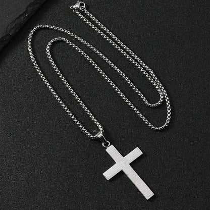 🔥Edelstahl-Kreuz-Anhänger-Halskette für Männer und Frauen