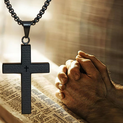 🔥Edelstahl-Kreuz-Anhänger-Halskette für Männer und Frauen