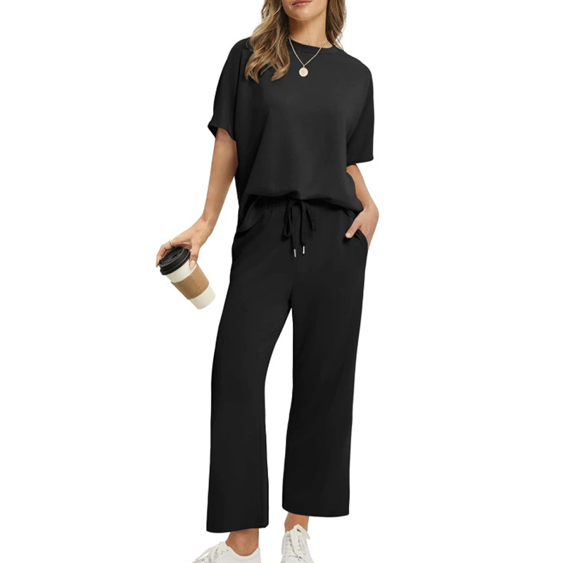 👚 60% RABATT! 👖 Lässiges Damen-Set Oberteil &amp; Hose – Weicher Stoff, Bequemer Schnitt &amp; Alltagstauglich ✨