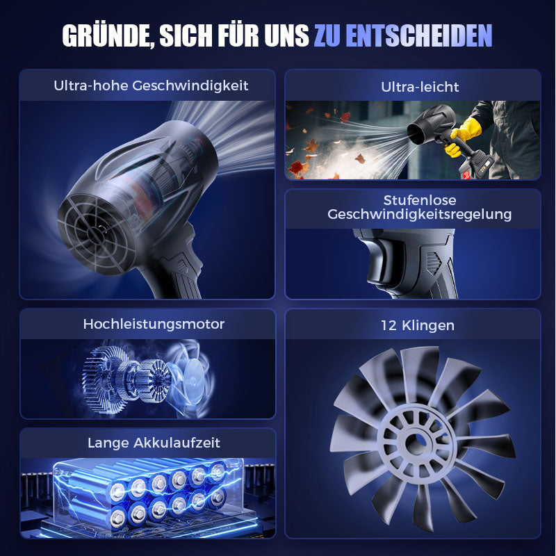 🌪️🌪️Auto Elektrel Schneegebläse Handheld -Lüfter ✨（50% Rabatt für eine begrenzte Zeit!）