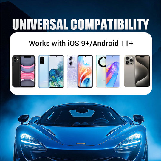 🚗📱 2-in-1 Wireless Adapter: Kabellos Auto-Connect für iPhone &amp; Android – Fahrsicherheit &amp; Freiheit genießen! 🔋🎉