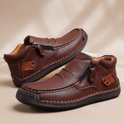 Outdoor-Sneaker für Herren im Retro-Stil aus PU-Leder