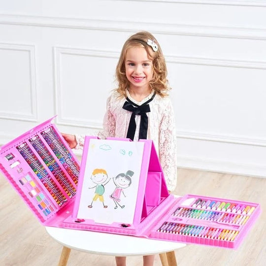 🎨 60% RABATT JETZT! ✨ Deluxe 6-in-1 Kreativ-Kunstset - Enthält Malwerkzeuge &amp; 12 Farben für die Entwicklung kindlicher Fantasie 🧑‍🎨🌟