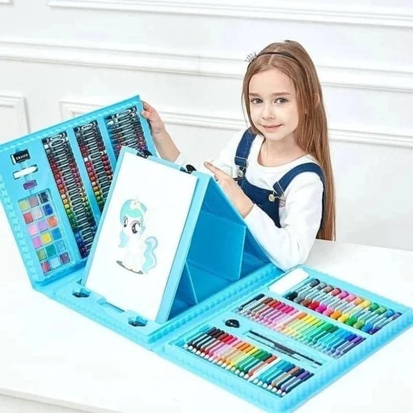 🎨 60% RABATT JETZT! ✨ Deluxe 6-in-1 Kreativ-Kunstset - Enthält Malwerkzeuge &amp; 12 Farben für die Entwicklung kindlicher Fantasie 🧑‍🎨🌟
