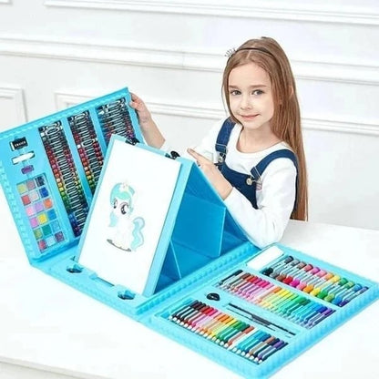 🎨 60% RABATT JETZT! ✨ Deluxe 6-in-1 Kreativ-Kunstset - Enthält Malwerkzeuge & 12 Farben für die Entwicklung kindlicher Fantasie 🧑‍🎨🌟