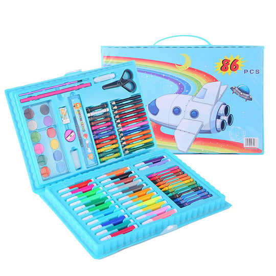 🎨 60% RABATT JETZT! ✨ Deluxe 6-in-1 Kreativ-Kunstset - Enthält Malwerkzeuge &amp; 12 Farben für die Entwicklung kindlicher Fantasie 🧑‍🎨🌟