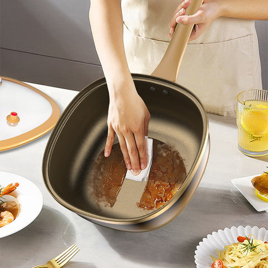 🍳 30 cm Titan-Kochtopf mit Antihaftbeschichtung und Deckel