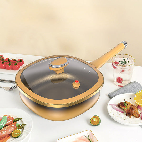🍳 30 cm Titan-Kochtopf mit Antihaftbeschichtung und Deckel