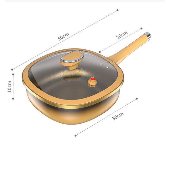 🍳 30 cm Titan-Kochtopf mit Antihaftbeschichtung und Deckel