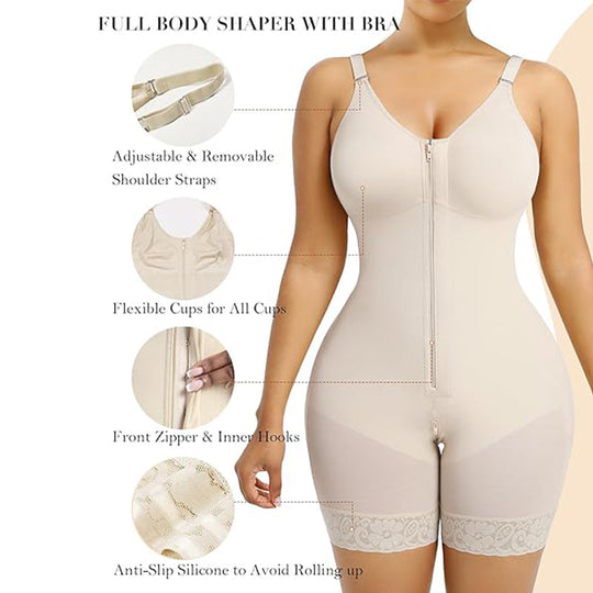 💗LETZTER TAG AKTION - 50% RABATT💗Damen-Bodysuit mit Bauchkontrolle und Po-Lifting