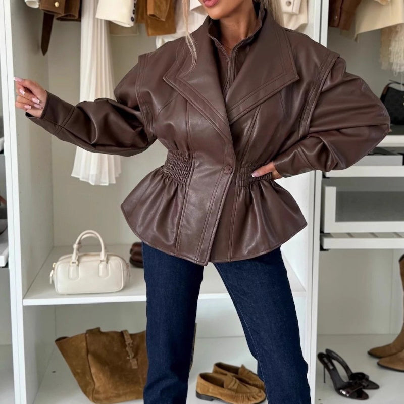 🌟Klassischer Notched-Lapel-Jacke in Einfarb-Design – Minimalistisch & Hochwertig