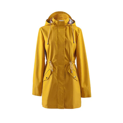 🧥LETZTER TAG DES AUSVERKAUFS 50 % RABATT🌧️💧Ultimative wasserdichte Jacke mit Karomuster für Damen🍃