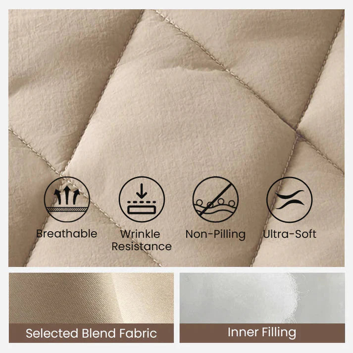 🍂Spätherbst/Frühwinter Angebote❄️Damen Strick Patchwork Puffy Jacke