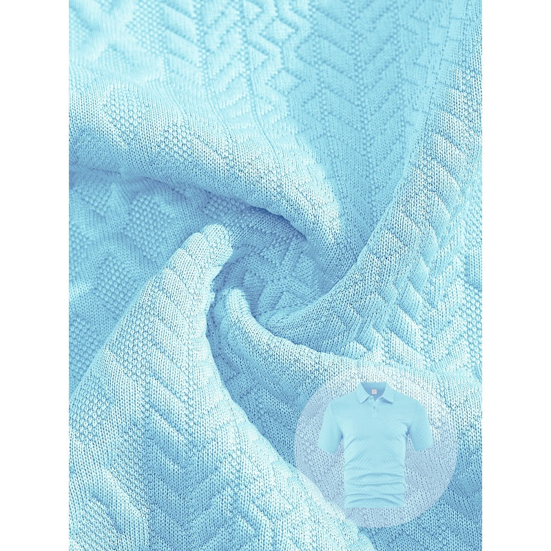 👕 51% RABATT! 💎 Herren-Zweiteiler mit Rautenstruktur – Kurzarmhemd & Shorts – Atmungsaktiv, Knitterfrei & Lässiger Sommer-Look ☀️