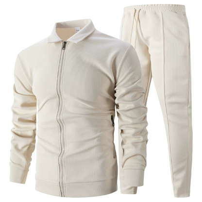 Herren stilvolles 2-teiliges Set: Jacke mit Hemdkragen und Jogginghose✈️Heute versandkostenfrei!