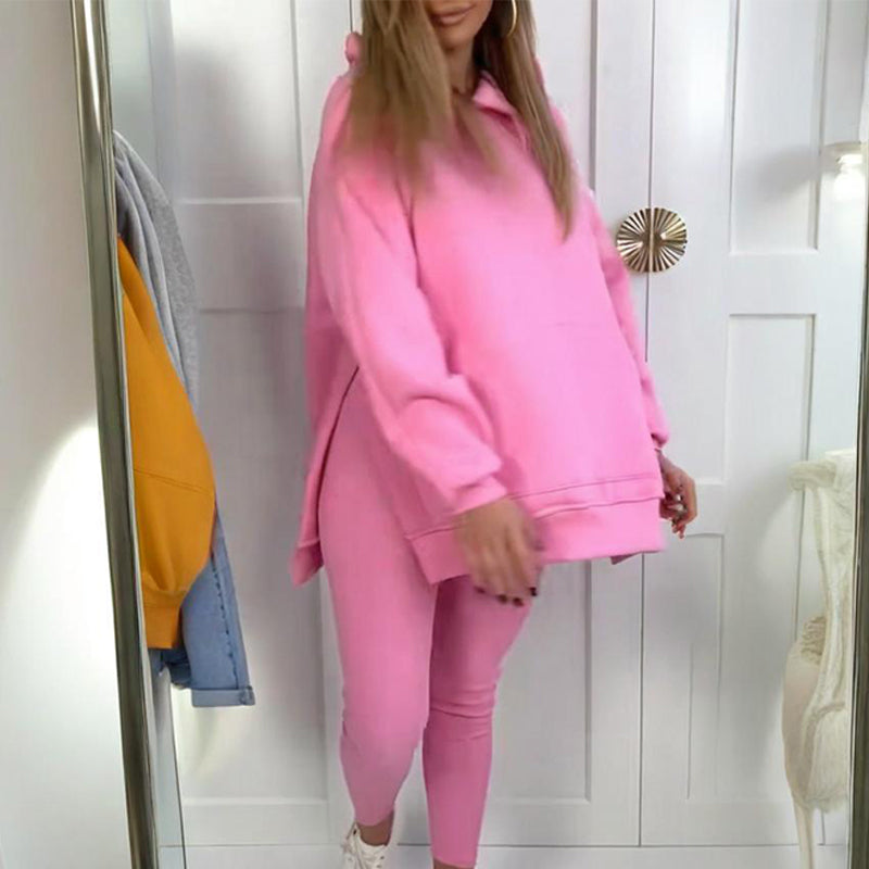 💖Stilvolles Hoodie- und Hosenset für Damen