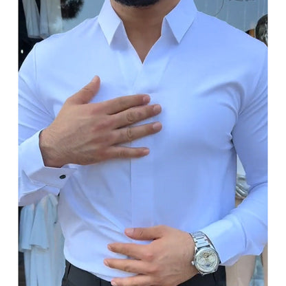 ✨Bestseller 2025⌛👔 Herren-Freizeithemd, schmal geschnitten, einfarbig