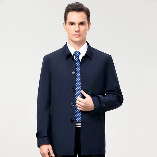 Casual Herrenjacke im geraden Schnitt