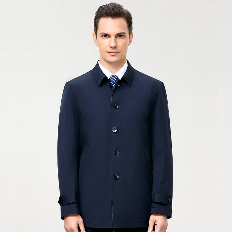 Casual Herrenjacke im geraden Schnitt