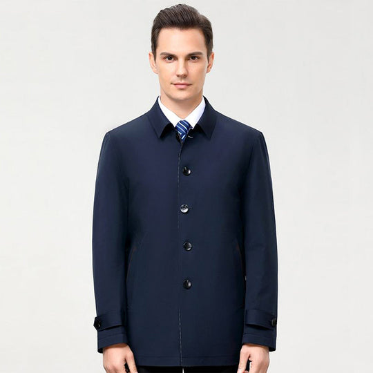 Casual Herrenjacke im geraden Schnitt