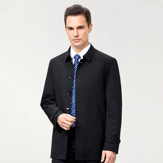 Casual Herrenjacke im geraden Schnitt