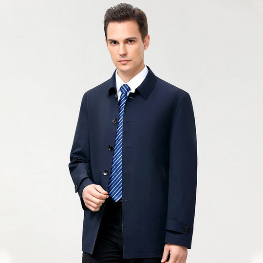 Casual Herrenjacke im geraden Schnitt