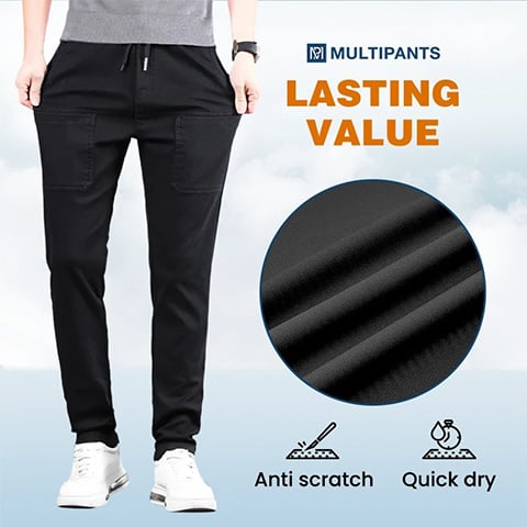 👖Letzter Tag 46% Rabatt🔥MultiPants – strapazierfähige Cargohose mit hoher Elastizität und mehreren Taschen