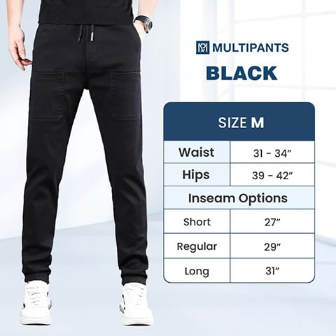 👖Letzter Tag 46% Rabatt🔥MultiPants – strapazierfähige Cargohose mit hoher Elastizität und mehreren Taschen