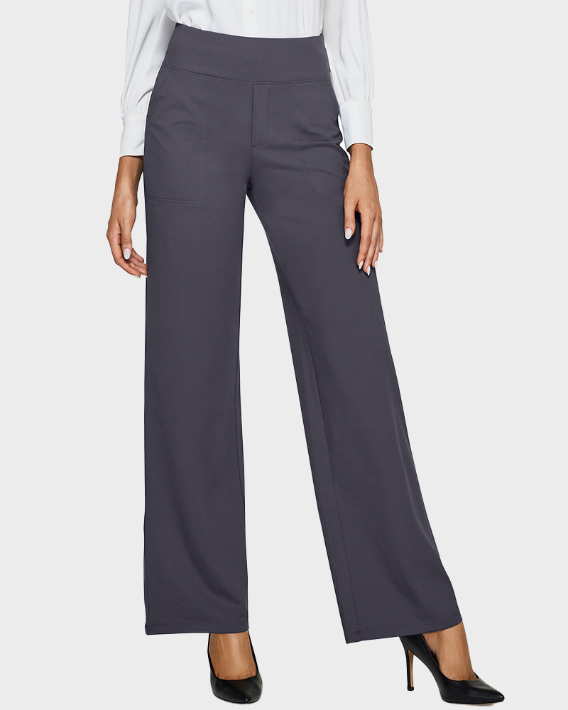 💖LAST-DAY-AKTION – 50 % RABATT 💖 Lässige Yoga-Hose mit weitem Bein für Damen mit hoher Taille und Stretch