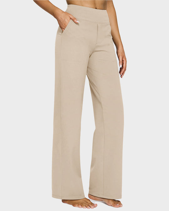 💖LAST-DAY-AKTION – 50 % RABATT 💖 Lässige Yoga-Hose mit weitem Bein für Damen mit hoher Taille und Stretch