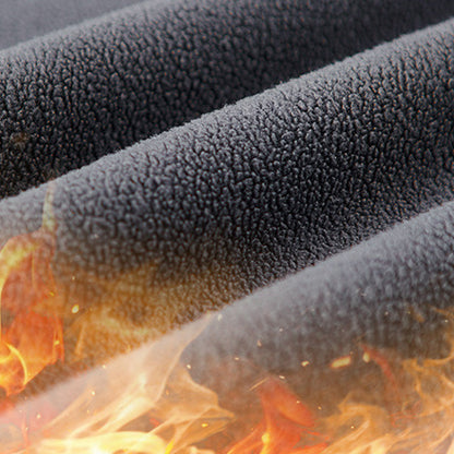 Warmes einfarbiges Langarm-Sweatshirt für Herren mit Troyerkragen