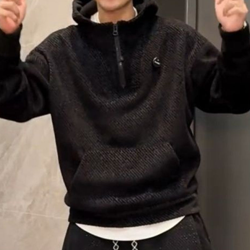 Modisches 2-teiliges Set für Herren mit Kapuzenpullover und weit geschnittener Hose