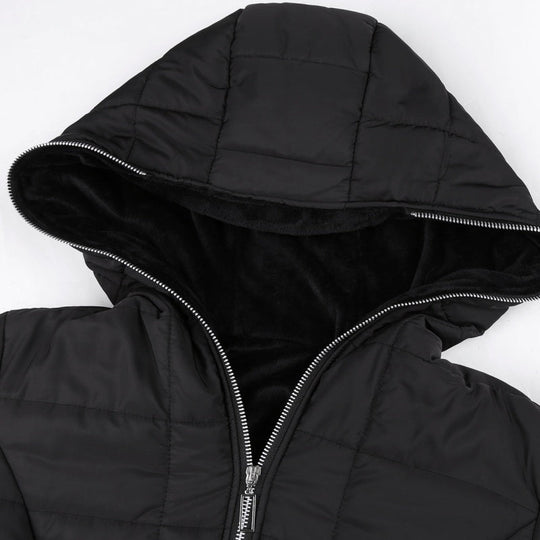 ❄️ LETZTER TAG IM ANGEBOT - 50% RABATT 💖 Damen Kapuzen-Mantel mit Plüschfutter