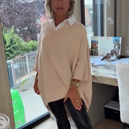 Damen Langarmshirt mit Hemdkragen