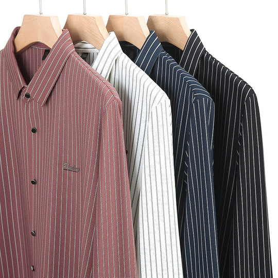 ⏳Begrenzte Zeit 50% Rabatt💥👔Klassisches gestreiftes Hemd für Herren